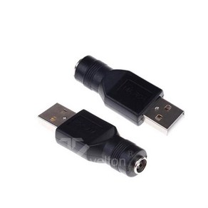 [1+1] to 2.1mm DC변환젠더 연결잭 5.5mm x 어댑터 USB