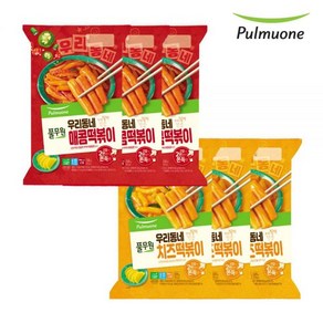 풀무원 우리동네 떡볶이 매콤(오리지널)330g 3봉+치즈 325g 3봉, 메콤(오리지널) 330g 6봉, 1개, 330g