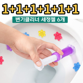 춘시스템 욕실 화장실 변기 소변기 청소 변기젤 클리너 6개입, 1세트, 35ml