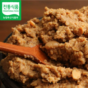 [정가네]짜지 않아 맛있는 국산 황토방 된장, 1kg, 1개