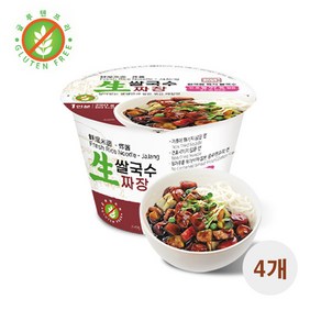 한국면가 생쌀면 짜장 (290g) X 4개 /글루텐프리