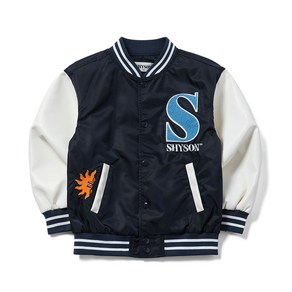 테온셀 샤이선 THE SMURFS VARSITY JACKETNAVY