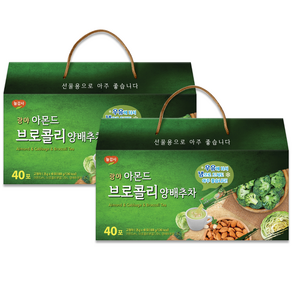 광야 아몬드 브로콜리 양배추차 25g x 40p, 2개, 40개입, 1kg