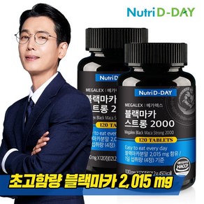 뉴트리디데이 다이나믹 블랙마카 파워 2000 2병 총240정, 2개, 120정