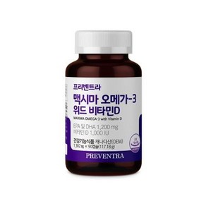 프리벤트라 오메가3 위드 비타민D 1 302mg x 90캡슐, 90정, 1개