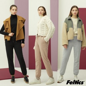 [Feltics] 펠틱스 22FW 여성 조거핏 기모 팬츠 3종