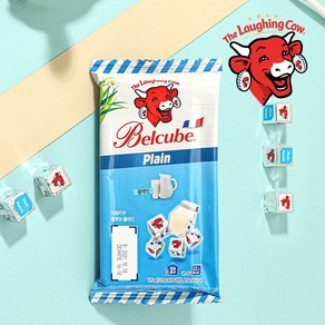 래핑카우 벨큐브 플레인 125g 큐브 치즈, 4개