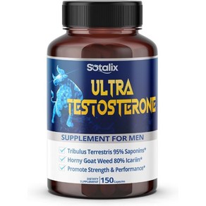 Ulta Booste 18000MG with Tibulus Teestis 95 Saponins Hony Goat Weed 80 Icaiin 에너지 힘 지구력을 위한, 1개