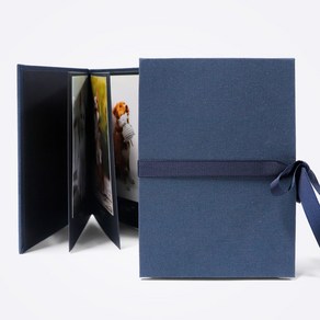아코디언북 4x6 사진 앨범 북아트 스크랩북 포토북, 로얄차콜, 옵션선택