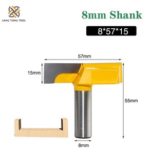 랭 통 도구 밀링 커터 하단 청소 라우터 비트 스트레이트 클린 foWood 목공 CuttingLT105, 1개
