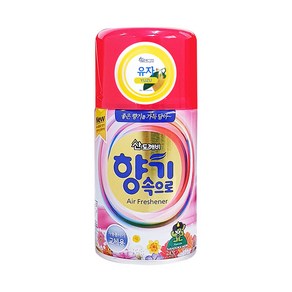 산도깨비 방향 탈취 자동분사기용 향캔 유자 리필, 10개, 290ml