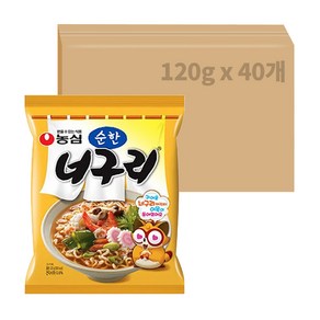 농심 너구리 순한맛, 40개