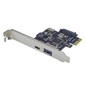 확장 카드 PCIE USB 3.0 C타입 E타입 라이저 PCI Expess X1 USB3.2 GEN1 5G NEC71 칩 컨트롤러 SATA 전원, 1개