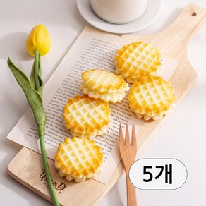 [데코봉봉] 두겹 와플 쿠키 모형 (지름6cm) 5개 과자 가짜 제과 디저트 베이커리