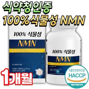 건강나루 고함량 식물성 NMN 엔엠엔 니코틴산 아미드 NAD+, 1개, 60정