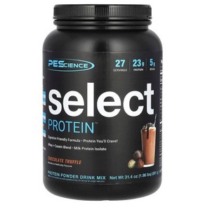 PEScience Select Potein Powde 초콜릿 트러플 맛 891g(1.96lb), 1개, 891g