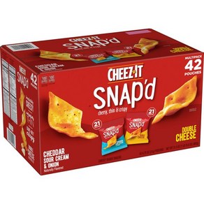 Cheez-it 치즈잇 스냅드 혼합 팩 21g 42 봉지, Cheez-it 치즈잇 스냅드 혼합 팩 21g 42 봉