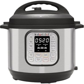 Instant Pot Duo 7-in-1 전기 압력솥 슬로 쿠커 밥솥 찜기 프라이팬 요거트 메이커 보온기 살균기 7.5L(8쿼트) 스테인리스 스틸/블랙, 8QT