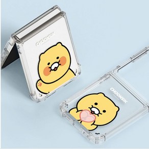 갤럭시 z플립6 투명방탄 강화케이스 S 카카오프렌즈 춘식이 베이직 s2b