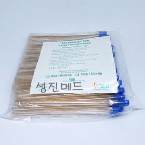 Winne (Winne) 일회용 석션팁 Saliva Ejecto(clea tube & blue tip) 100ea, 1개