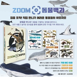 ZOOM 동물백과 거대바다동물 + 고양잇과동물 + 공룡 + 아프리카동물 세트 전4권, 보림, 엘리자베스 뒤몽 르 코르넥, 마르크 지로, 마리 니콜라, 에릭 마티베, 단품