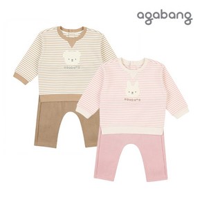 [아가방 가을]제리데이맨투맨상하(BEIGE PINK)_01Q523005