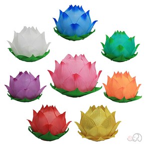 4호 만개연화등(직경15cm) 소원등 / 야외용 실내용 연등- 연등/만월등/비닐등/비닐만월등, 초록