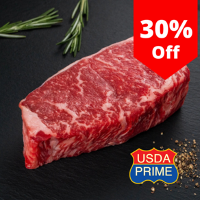 냉장 프라임 블랙앵거스 채끝등심 뉴욕스트립 스테이크 Fesh Pime NY Stip Steak, CAB, 1개, 400g