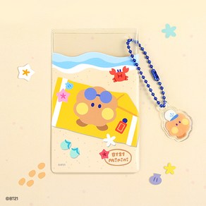 (BT21) 클리어 카드 포켓 (서머 스카이)