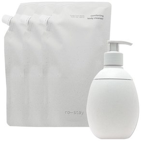 이니스프리 리스테이 컴포팅 바디 클렌저 480mL 3개+리스테이 리-스펜서 350mL, 3개