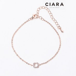 CIARA 14K Maclodio 풀샤이닝 스퀘어링 팔찌(GoldPlated)