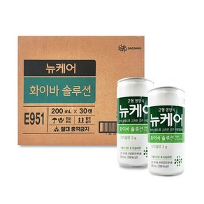 대상웰라이프 뉴케어 화이바 솔루션 장내 순응도를 고려한 경관영양식 200ml x 30캔, 단품, 30개