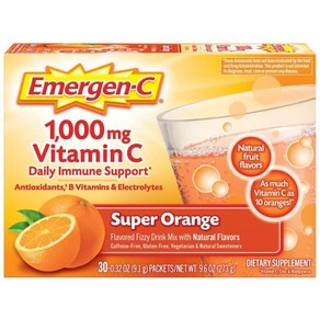 이멀전 씨 Emegen-C 1000Mg Vitamin C Powde fo Immune Suppot Supe Oange - 30 포, 1개, 273g