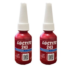 LOCTITE 나사고정제 록타이트 243(10ml) 중강도/청색, 2개