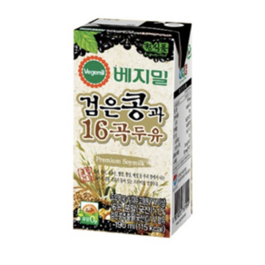 베지밀 검은콩과16곡두유 190ml x 48팩, 48개