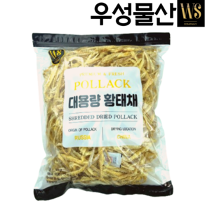 [우성물산] 자연건조 황태채 500g 1kg, 1kg 1팩, 1개