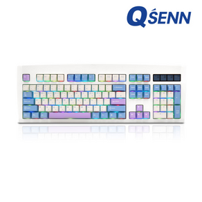 QSENN DT35 104 PBT 풀윤활 가스켓 유무선 기계식 키보드