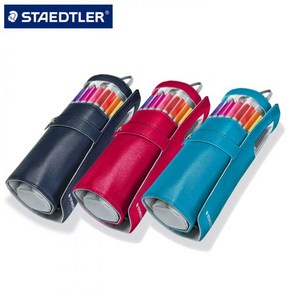 스테들러 화인라이너334 PC20-20색 핑크 블루 블랙 롤케이스 수성사인펜세트 필통형 두루마기, PC20(파스텔민트)