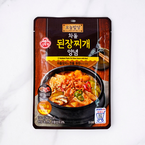 오뚜기 저녁메뉴 오늘밥상 차돌된장찌개양념 집반찬 간편식 레토르트 130G, 1세트