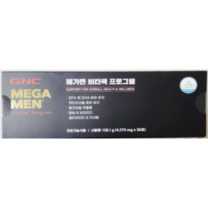 GNC 메가맨 비타팩 프로그램 30P, 128.1g, 1개