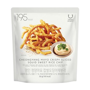 딜라이트 프로젝트 명인 찹쌀 오징어채부각 청양마요, 1개, 50g