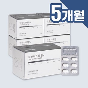 기미완화 주근깨완화 맑은인상 더 새로워진 화이트턴온 5개월, 30정, 5개
