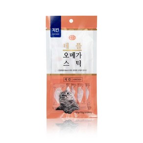 테플 오메가스틱 고양이간식, 치킨, 50g, 1개