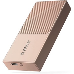 오리코 USB 4.0 (40Gbps) M.2 NVMe 외장 SSD 케이스 M208C3-U4, 로즈 골드, 1개