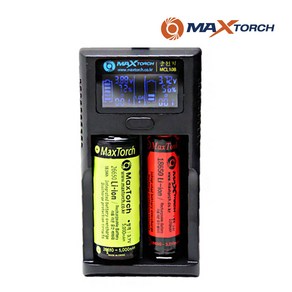 맥스토치 MCL 108 LCD 2구 고속충전기, 2구 충전기 [MCL 108]