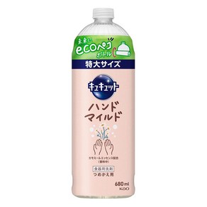 카오 큐큣토 주방세제 핸드 마일드 카모마일향 리필 680ml, 1개