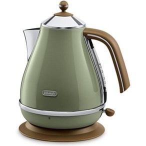 DeLonghi KBOV 2001 레트로 디자인 전기 포트 1.7L 올리브 그린, 기본