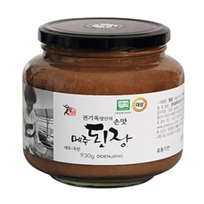 고향의 깊은 맛 상촌식품 권기옥명인의 손맛 웃말 메주된장 930g(유리병), 930g, 1개