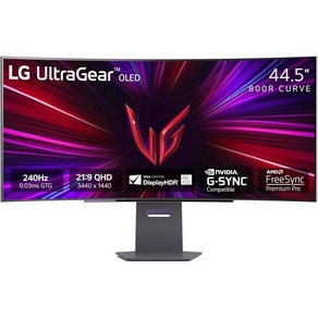 LG 32GS95UE 32인치 울트라기어 OLED 게이밍 모니터 UHD 240Hz 0 03ms 디스플레이HDR 트루 블랙 400 AMD 프리싱크 프리미엄 프로 NVIDIA G, 45 inch (2024), 1개