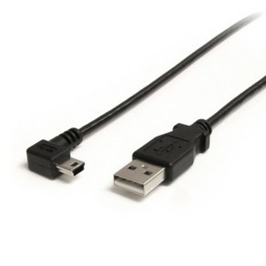 USB 2.0 A 타입 미니5핀 외장 하드 액션캠 카메라 하이패스 블랙박스 디카 mini5핀 구형 충전 ㄱ자 케이블, 1개, 20cm